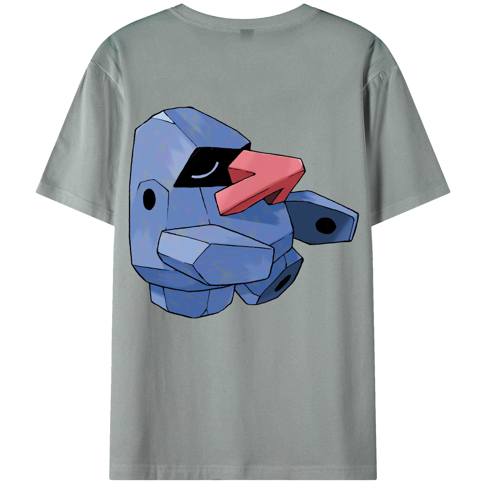 （画像用） ポケットモンスター Pokémon 綿100％ メンズ半袖Tシャツ（バックプリント） 通気性